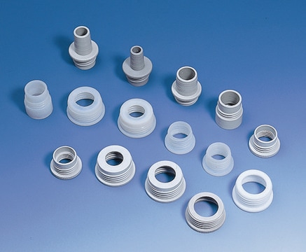 Bottle adapters for BRAND&#174; Dispensers and Burettes GL 32 thread, GL 25 bottle, polypropylene