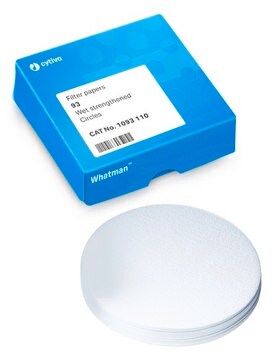 Whatman&#174; qualitative filter paper, Grade 93 sheets, L × W 580&#160;mm × 580&#160;mm, pack of 500