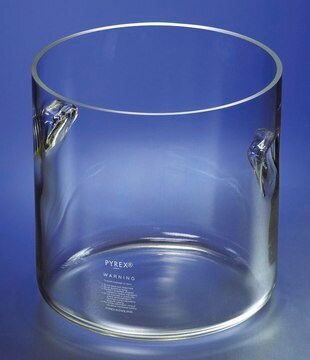 Pyrex&#174; cylindrical jar with recessed handles capacity 17&#160;L