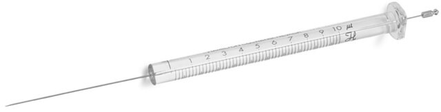 Hamilton&#174; Microliter&#8482; 注射器，胶合针 701 ASN, volume 10&#160;&#956;L, needle size 23s ga (cone tip), needle L 43&#160;mm (1.71&#160;in.), pkg of 1&#160;ea