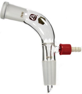 Aldrich&#174; vacuum-distilling adapter with SafetyBarb&#174; hose connector joint: ST/NS 14/20