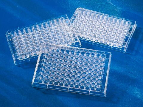 Corning&#174;&nbsp;96孔透明聚苯乙烯微孔板 flat bottom clear, polystyrene, sterile, lid, case of 100, pack of 20