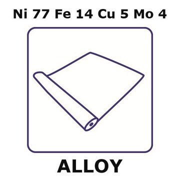 Magnetic shielding alloy, Ni77Fe14Cu5Mo4 foil, 1m coil, 0.1mm thickness, annealed