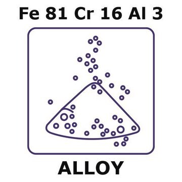 Iron-Chromium-Aluminum alloy, Fe81Cr16Al3 powder, 45micron max. particle size, atomized, 500g