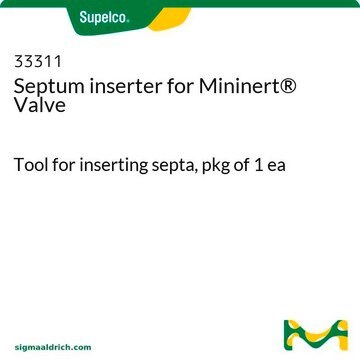 セプタム挿入ツール、ミニナート&#174;バルブ用 Tool for inserting septa, pkg of 1&#160;ea