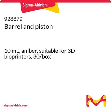 Barrel and piston 10 mL, amber, suitable for 3D bioprinters, 30/box