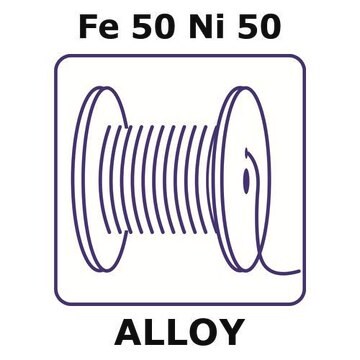 Iron-Nickel alloy, Fe50Ni50 20m wire, 1.0mm diameter, annealed