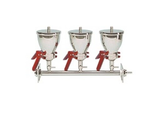 Whatman&#174; multiple vacuum filtration device 3-place, AS300/3, stainless steel, capacity 500&#160;mL, 47/50, support screen