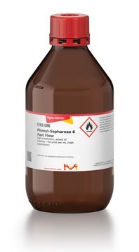 Phenyl-Sepharose 6 flujo rápido high substitution, extent of labeling: ~40&#160;&#956;mol per mL (high substitution)