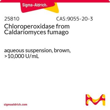 Chloroperoxidase from Caldariomyces fumago aqueous suspension, brown, &gt;10,000&#160;U/mL