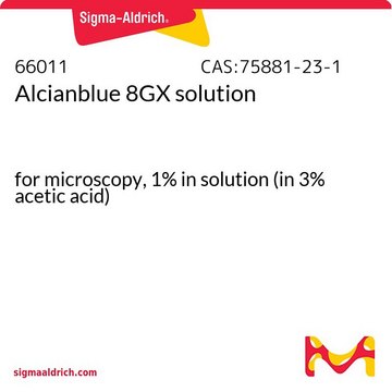 阿尔新蓝 8GX 溶液 for microscopy, 1% in solution (in 3% acetic acid)