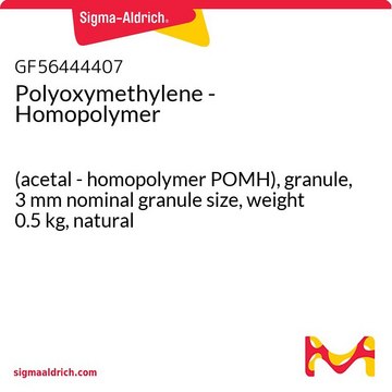 Polyoxymethylene - Homopolymer (acetal - homopolymer POMH), granule, 3&#160;mm nominal granule size, weight 0.5&#160;kg, natural