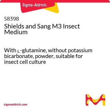 シールズ・サング M3昆虫細胞用培地 With L-glutamine, without potassium bicarbonate, powder, suitable for insect cell culture