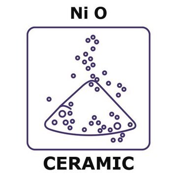 Nickel oxide powder, max. particle size 45 micron, weight 100&#160;g, green