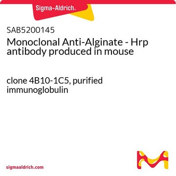 Monoclonal Anti-Alginate - Hrp antibody produced in mouse clone 4B10-1C5, purified immunoglobulin