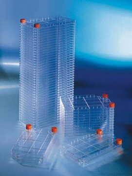 Corning&#174; CellSTACK&#174; cell culture chambers Tissue Culture (TC)-treated surface, clear polystyrene, sterile, graduations, high-density polyethylene cap, case of 2