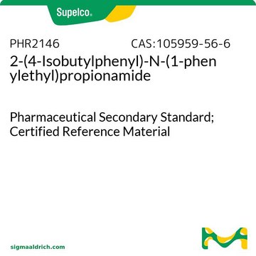 2-(4-Isobutylphenyl)-N-(1-Phenylethyl)propionamid Pharmaceutical Secondary Standard; Certified Reference Material