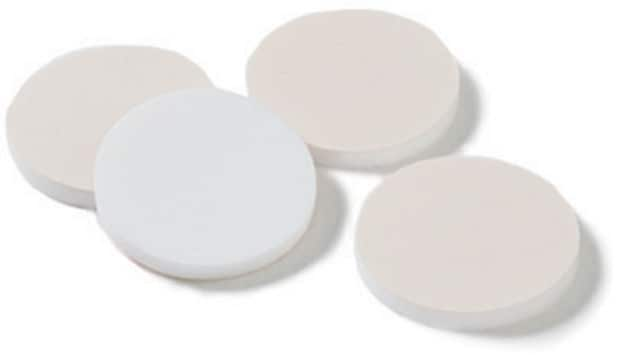 Septa, tan PTFE/Silikon white tan PTFE/silicone, diam. × thickness 13&#160;mm × 0.060&#160;in., for use with 7&nbsp;mL vial, pkg of 100&#160;ea