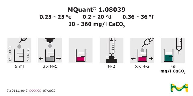 总硬度测试 titrimetric, for use with MQUANT&#174;