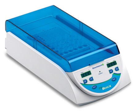 myBlock ll digital dry bath with 2 Quick-Flip blocks for tube strips and plates, AC/DC input 115 V AC, US 3-pin plug