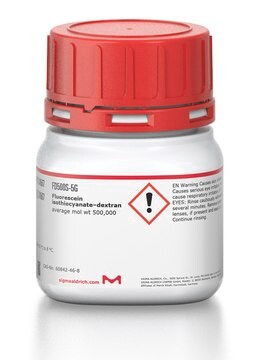 Isothiocyanate-dextrane marqué à la fluorescence average mol wt 500,000