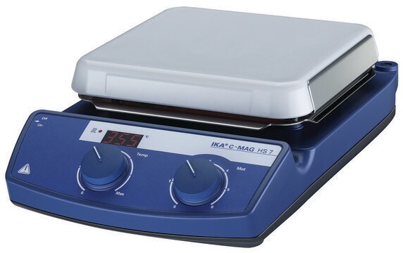 IKA&#174; C-MAG HS hotplate stirrers C-MAG HS7, AC/DC input 230 V AC, UK plug, platform size 200&#160;mm × 200&#160;mm