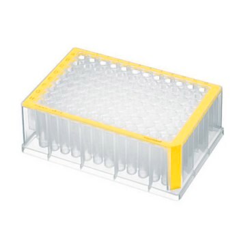 Eppendorf&#174; Deepwell plates, standard, 96 wells yellow plate, conical bottom colorless wells, capacity 1000&#160;&#956;L, sterile, pkg of 20&#160;ea