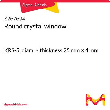 Round crystal window KRS-5, diam. × thickness 25&#160;mm × 4&#160;mm