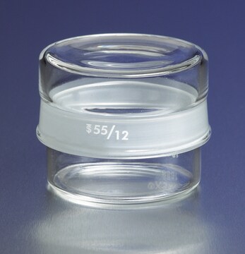 Pyrex&#174; low form weighing bottle with short length external ST joints capacity 36&#160;mL, joint: ST/NS 55/12