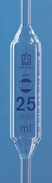 BRAND&#174; USP BLAUBRAND&#174; volumetric pipettes, one-mark capacity 8&#160;mL, class AS, USP, DE-M