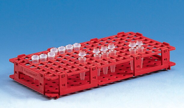 BRAND&#174; microcentrifuge tube racks, PP white