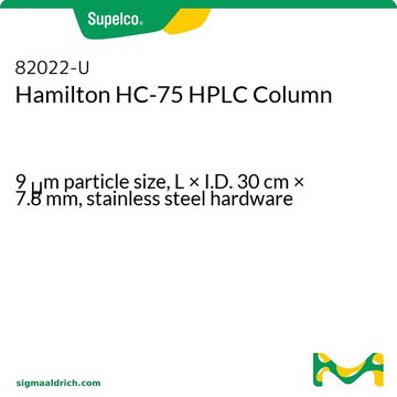 Hamilton HC-75 HPLC Column 9&#160;&#956;m particle size, L × I.D. 30&#160;cm × 7.8&#160;mm, stainless steel hardware