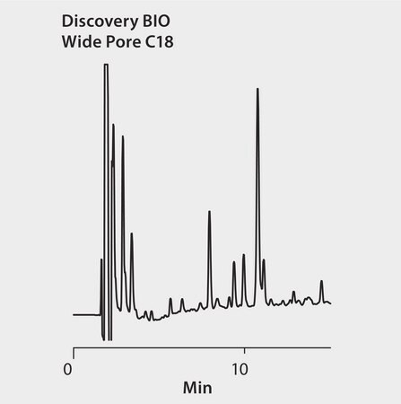 HPLC Analysis of Carboxymethylated Apohemoglobin Tryptic Digest on Discovery&#174; BIO Wide Pore C18 application for HPLC