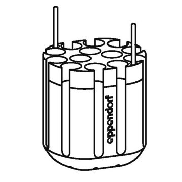 Adapter for Eppendorf&#174; S-4-72 Rotor holds 13 x 5.5 - 12 mL round-bottom tubes, pack of 2&#160;ea