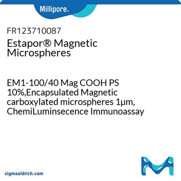 Estapor&#174; Magnetic Microspheres EM1-100/40 Mag COOH PS 10%, Encapsulated Magnetic carboxylated microspheres 1&#181;m,-Available in 0.5g, 1g, 10g, 100g -Scroll below to Submit Your Request in the Description Section.