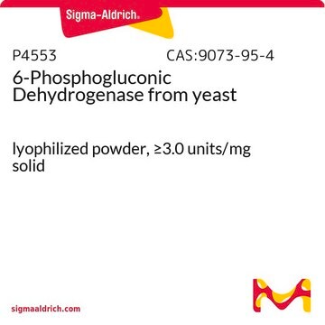 6-磷酸葡糖酸脱氢酶 来源于酵母 lyophilized powder, &#8805;3.0&#160;units/mg solid