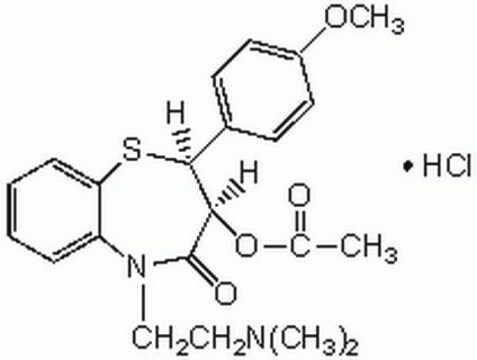 Diltiazem, Hydrochlorid Synthetic benzothiazepine that acts as an L-type Ca2+ channel antagonist.