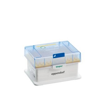 Eppendorf&#174; epT.I.P.S.&#174; Biopur tip volume range × L 2-200&#160;&#956;L × 53&#160;mm, yellow tip, case of 480&#160;ea (5 racks x 96 tips)