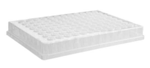 PCR マイクロプレート、フルスカート size 96&#160;wells, conical bottom clear polypropylene wells, pkg of 5x10plates/cs