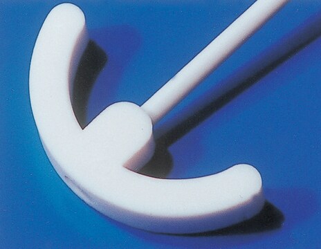 PTFE anchor stirrer shaft shaft diam. 9.5&#160;mm, L 550&#160;mm, blade diam. 140&#160;mm