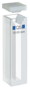 Hellma&#174; Halb-Mikro Küvette zur Absorptionsmessung High Performance Quartz Glass, spectral range 200-2,500 nm, pathlength 10&#160;mm, chamber volume 1,400&#160;&#956;L