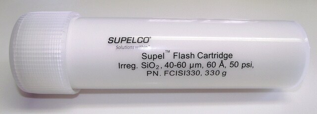 Supel&#8482;Flash Cartridge 40-63&#160;&#956;m, matrix active group silica, bed wt. 330&#160;g, for use with Isco and Analogix flash systems