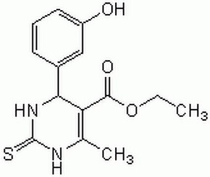 Monastrol A potent, cell-permeable, non-tubulin-interacting mitosis inhibitor.