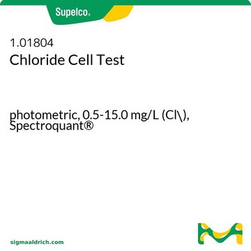 Chlorid-Küvettentest photometric, 0.5-15.0&#160;mg/L (Cl-), Spectroquant&#174;