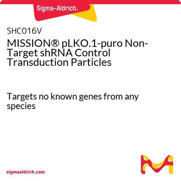 MISSION&#174; pLKO.1-puro Non-Mammalian shRNA Control Transduction Particles（MISSION pLKO.1-puro非哺乳類shRNAコントロール形質導入粒子） Targets no known genes from any species