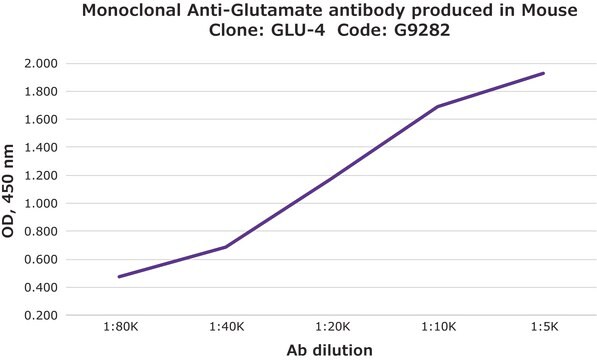 Monoclonal Anti-Glutamate antibody produced in mouse clone GLU-4, ascites fluid