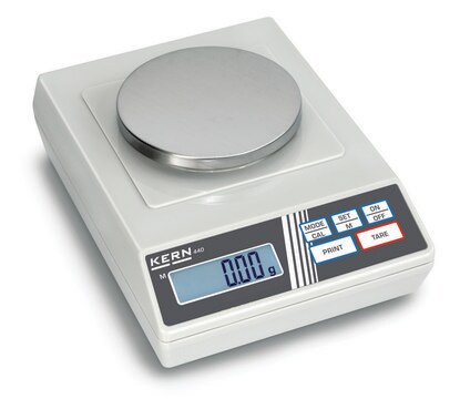 Kern 440 series Toploader balances Kern 440-35A+963-127, weighing capacity 600&#160;g, DKD Calibration Certificate included