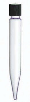 KIMBLE&#174; centrifuge tube with plain rim finish, conical bottom clear glass, capacity (5&#160;mL), without cap, non-sterile