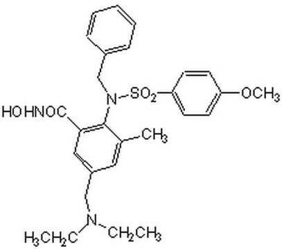 MMP-9 Inhibitor I MMP-9 Inhibitor I, CAS 1177749-58-4, is a cell-permeable, potent, and reversible MMP-9 Inhibitor (IC&#8325;&#8320; = 5 nM). At high concentration inhibits MMP-1 (IC&#8325;&#8320; = 1.05 &#181;M) &amp; MMP-13 (IC&#8325;&#8320; = 113 nM).