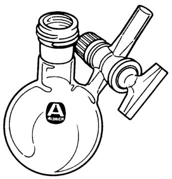 Solvent storage flask with glass stopcock on side-arm capacity 250&#160;mL, female joint: ST/NS 14/20